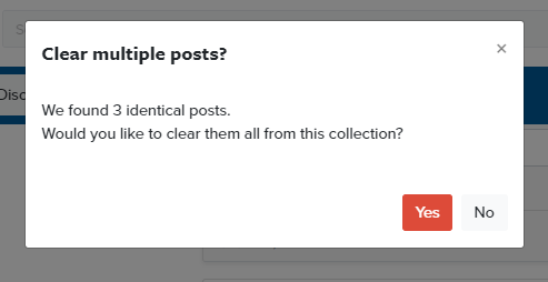 clear multiple posts