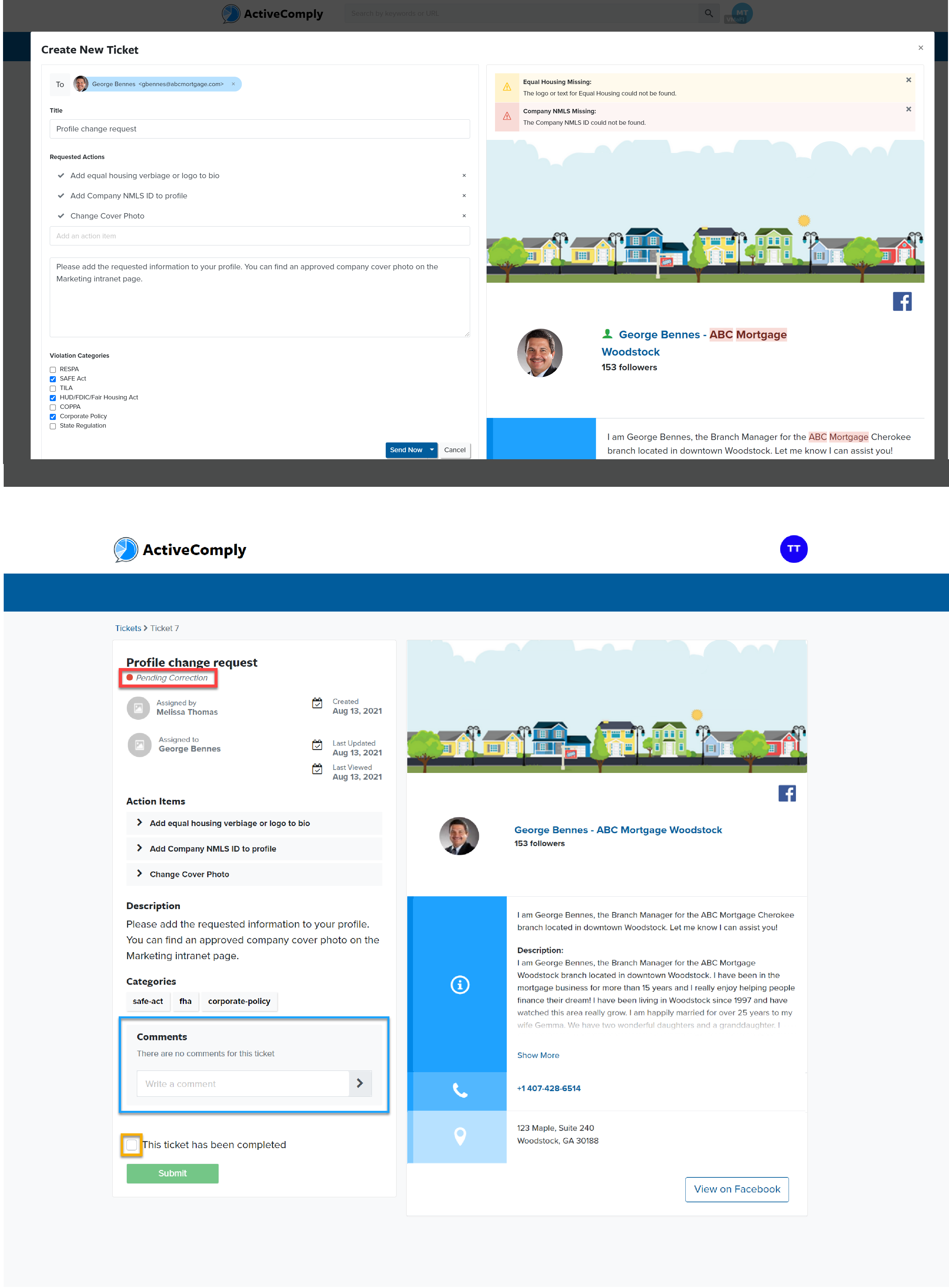 Tickets Emailing - for website
